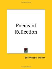 Front cover of Poems of Reflection by Ella Wheeler Wilcox