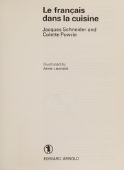 Cover of Français Dans la Cuisine by Jacques Schneider