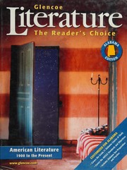 Front cover of Glencoe Literature--American Literature 1900 to the present by Jeffrey D. Wilhelm