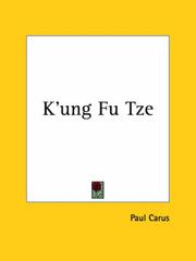 Cover of K'ung Fu Tze by Paul Carus