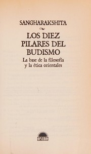 Cover of Los diez pilares del budismo by Sangharakshita Bhikshu