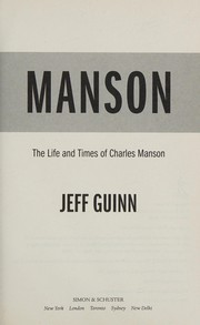Cover of Manson by Jeff Guinn