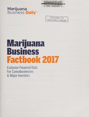 Cover of Marijuana Business Factbook 2017 by Marijuana Business Daily