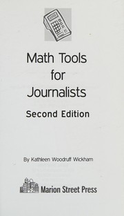 Cover of Math Tools for Journalists by Kathleen Woodruff Wickham