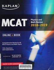 Front cover of MCAT physics and math review 2018-2019 by Alexander Stone Macnow