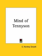 Front cover of The mind of Tennyson by Sneath, Elias Hershey