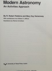 Cover of Modern astronomy by R. Robert Robbins