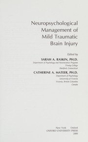 Cover of Neuropsychological management of mild traumatic brain injury by Sarah A. Raskin