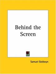 Cover of Behind the Screen by Samuel Goldwyn