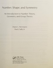 Front cover of Number, shape, and symmetry by Diane Herrmann