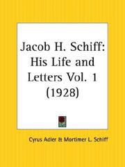 Cover of Jacob H. Schiff by Cyrus Adler
