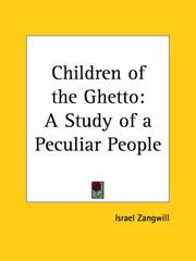 Cover of Children of the Ghetto by Israel Zangwill
