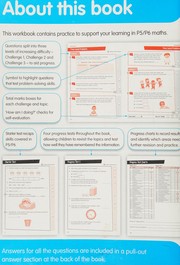 Front cover of Leckie Primary Success - P6 Maths Practice Workbook by Leckie & Leckie