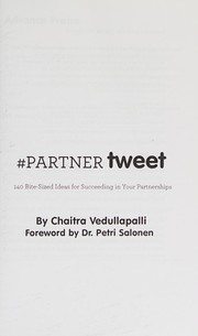 Front cover of #PARTNER tweet Book01 by Chaitra Vedullapalli