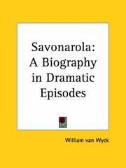 Cover of Savonarola by William Van Wyck