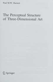 Front cover of Perceptual Structure of Three-Dimensional Art by Paul M. W. Hackett