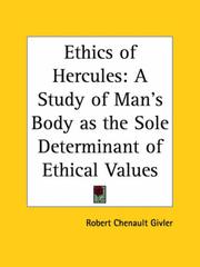 Front cover of Ethics of Hercules by Robert Chenault Givler