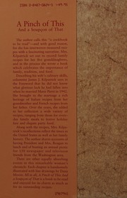 Front cover of A pinch of this and a soupçon of that by Marie Pietri Kilpatrick