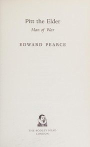 Cover of Pitt the elder by Edward Pearce