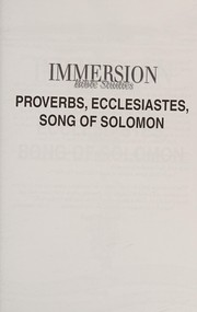 Cover of Proverbs, Ecclesiastes, Song of Solomon by Frank Ramirez