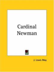 Cover of Cardinal Newman by J. Lewis May