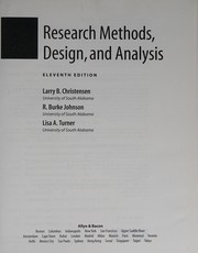 Cover of Research methods and design by Larry B. Christensen