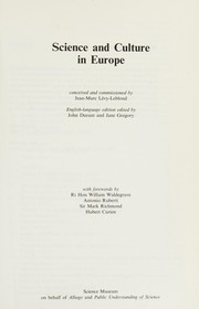 Cover of Science and culture in Europe by Durant, John