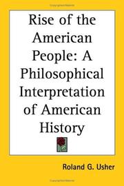 Cover of The rise of the American people by Roland G. Usher