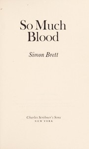 Cover of So much blood by Simon Brett