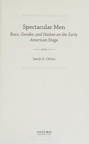 Cover of Spectacular Men by Sarah E. Chinn