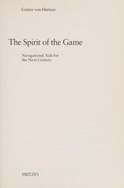 Front cover of The spirit of the game by Gustav von Hertzen