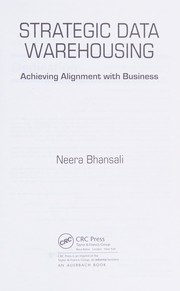 Cover of Strategic data warehousing by Neera Bhansali