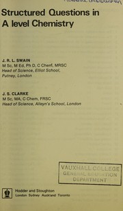 Front cover of Structured Questions in a Level Chemistry by J. R. L. Swain