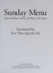 Cover of Sunday menu by Thị Hoài Phạm