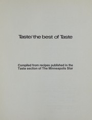 Front cover of Taste/The Best of Taste by Unknown