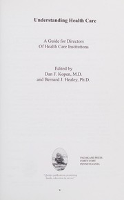 Front cover of Understanding health care by Bernard J. Healey