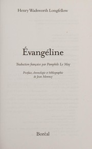 Cover of Évangéline by Henry Wadsworth Longfellow