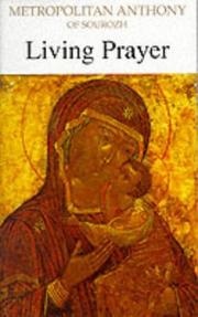 Cover of Living prayer by Anthony Bloom