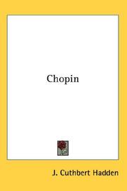 Cover of Chopin by J. Cuthbert Hadden
