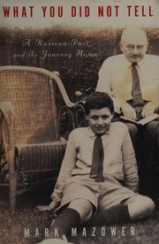 Front cover of What you did not tell by Mark Mazower