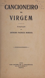 Cover of Cancioneiro da Virgem by Anthero Pacheco Moreira