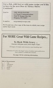 Front cover of The wild pantry deer & turkey shows cookbook by Glenn Helgeland