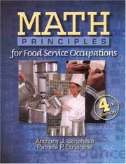 Front cover of Math principles for food service occupations by Anthony J. Strianese