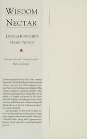 Front cover of Wisdom nectar by Bdud-ʾjoms ʾJigs-bral-ye-śes-rdo-rje