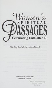 Front cover of Women's Spiritual Passages by Lucinda Mcdowell
