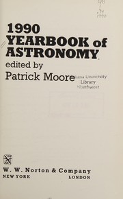 Front cover of Yearbook of Astronomy, 1990 by Patrick Moore