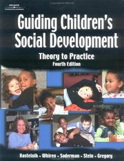 Front cover of Guiding children's social development by Marjorie J. Kostelnik