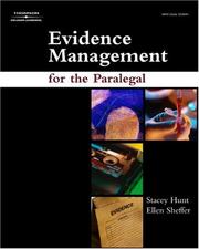 Front cover of Evidence management for the paralegal by Stacey Hunt