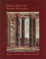 Front cover of Modern moral and political philosophy by Cummins, Robert