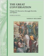 Cover of The great conversation by Norman Melchert